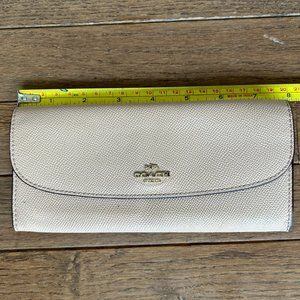 Coach wallet, nude/light tan.  Gently used.